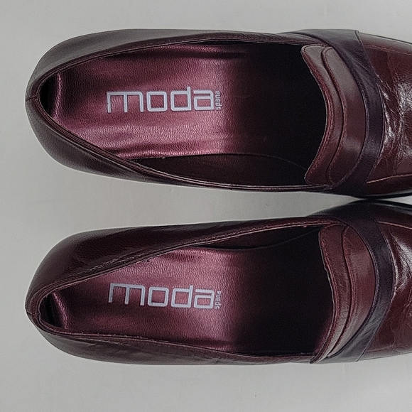 MODA SPANA Leather HIGH Heel Pumps Slip-on Loafer 7M - Picture 14 of 15